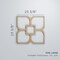 Ekena Millwork Large Olivia Decorative Fretwork Wood Wall Panels, Walnut, 23 3/8"W x 23 3/8"H x 3/8"T WALW24X24X0375OLVWA - alternate 5